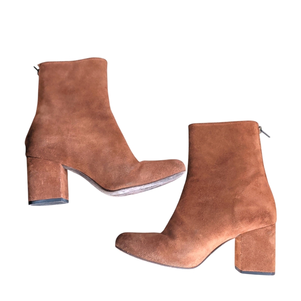 HP!🎉Free People Cecile Ankle Boot In Brown Suede Size 38 EU /7.5 U.S. - Picture 13 of 14